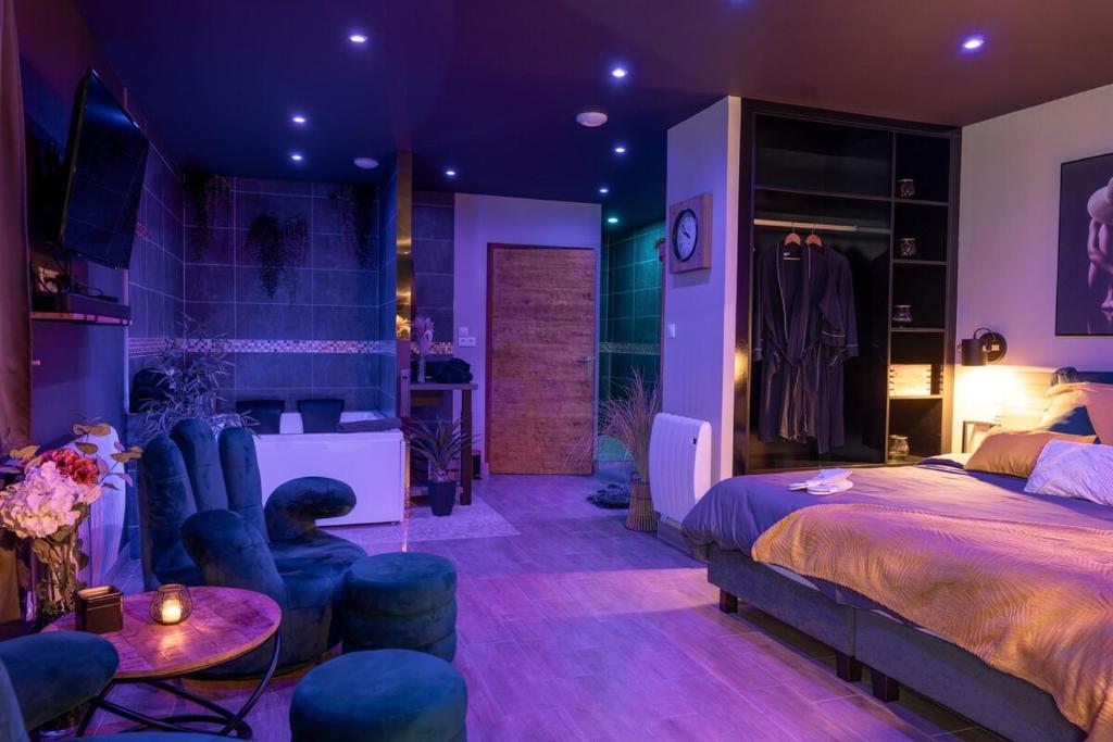 Posteľ alebo postele v izbe v ubytovaní Atelier du chill - Bergues