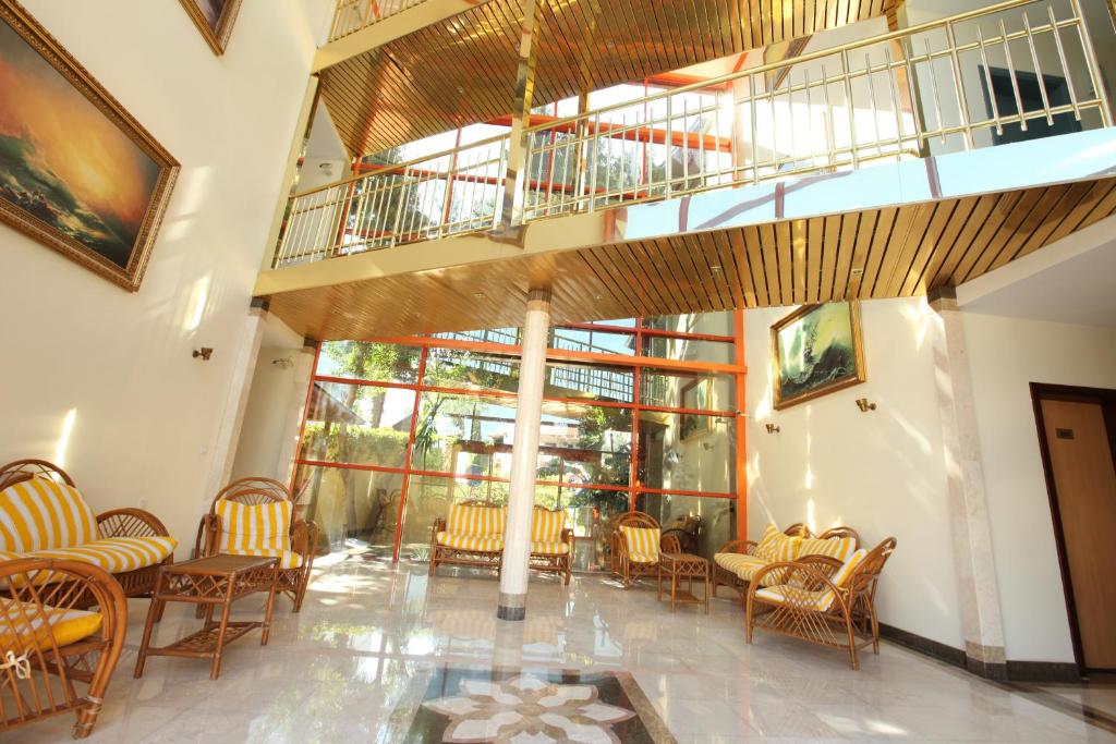 Posezení v ubytování Wassermann Hotel