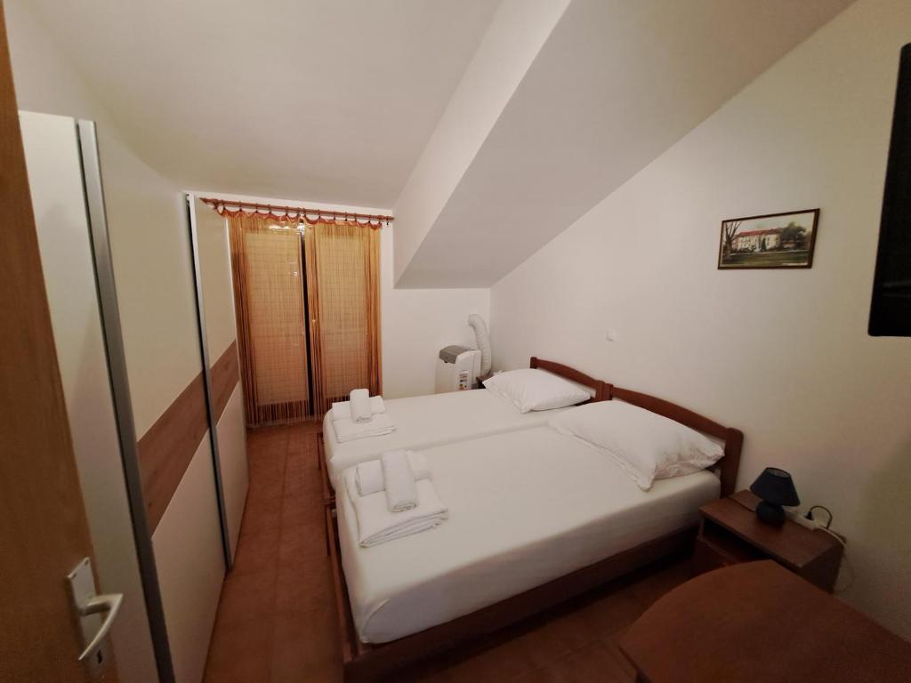 Posteľ alebo postele v izbe v ubytovaní Apartman GRL