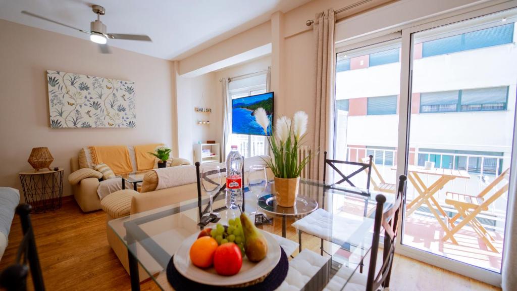 A seating area at Apto en el Centro La Casita de Gaos