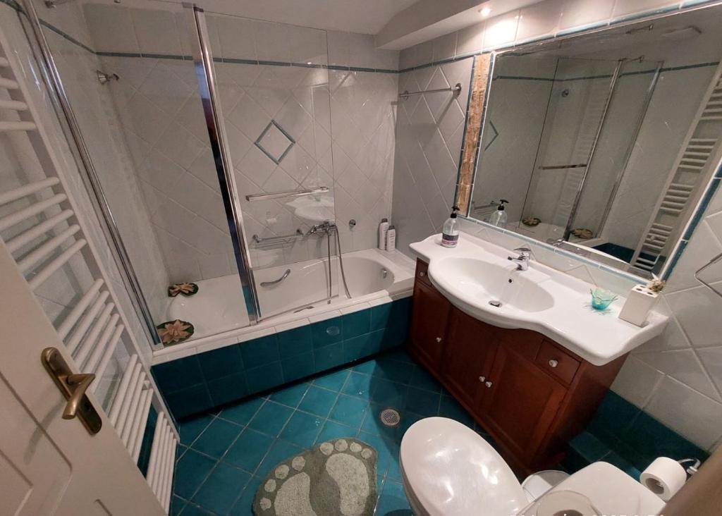 Koupelna v ubytování Apollon apartment Delphi