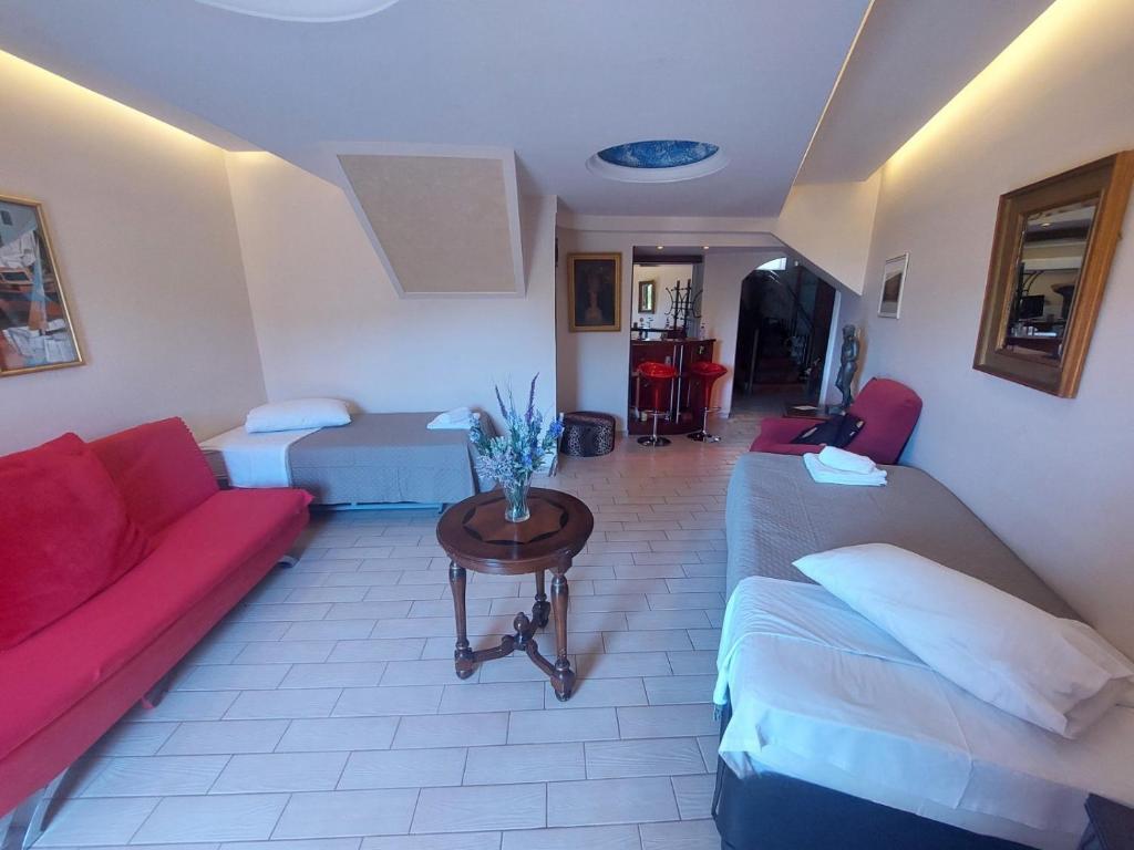 Posezení v ubytování Apollon apartment Delphi