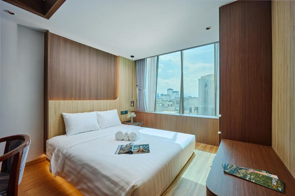 Postel nebo postele na pokoji v ubytování Elite Luxury Hotel