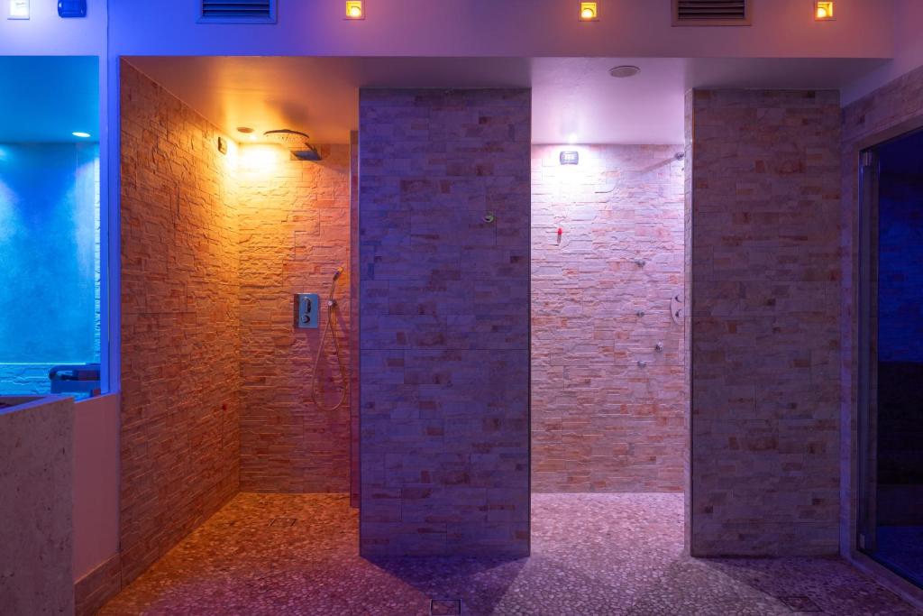 Koupelna v ubytování Hotel Campagnola