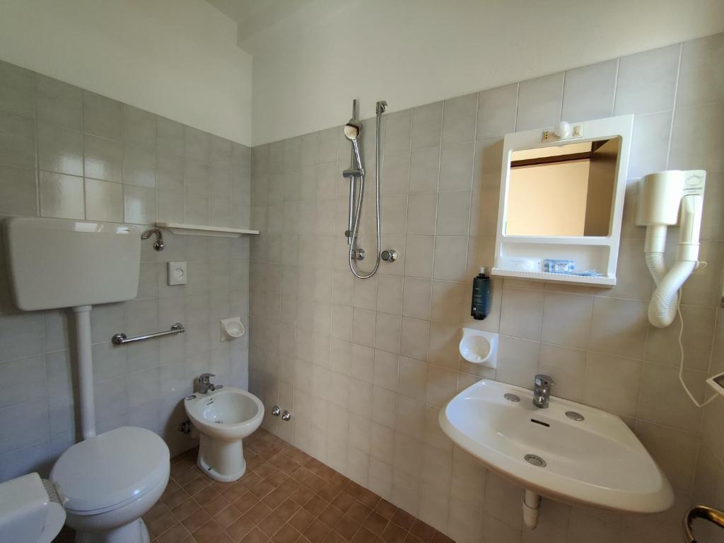 Koupelna v ubytování Hotel Anna