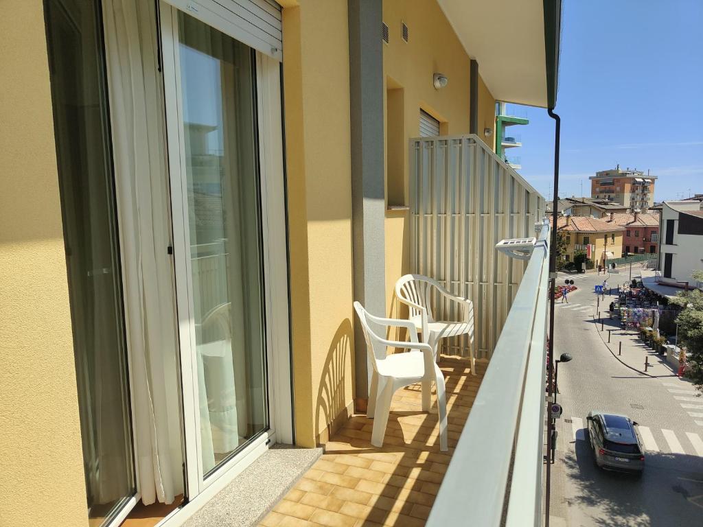 Balkón nebo terasa v ubytování Hotel Anna