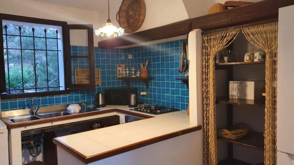 Kuchyňa alebo kuchynka v ubytovaní Villa con discesa privata a mare