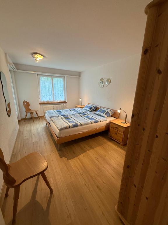 Postel nebo postele na pokoji v ubytování Saas-Fee Swiss Vacances