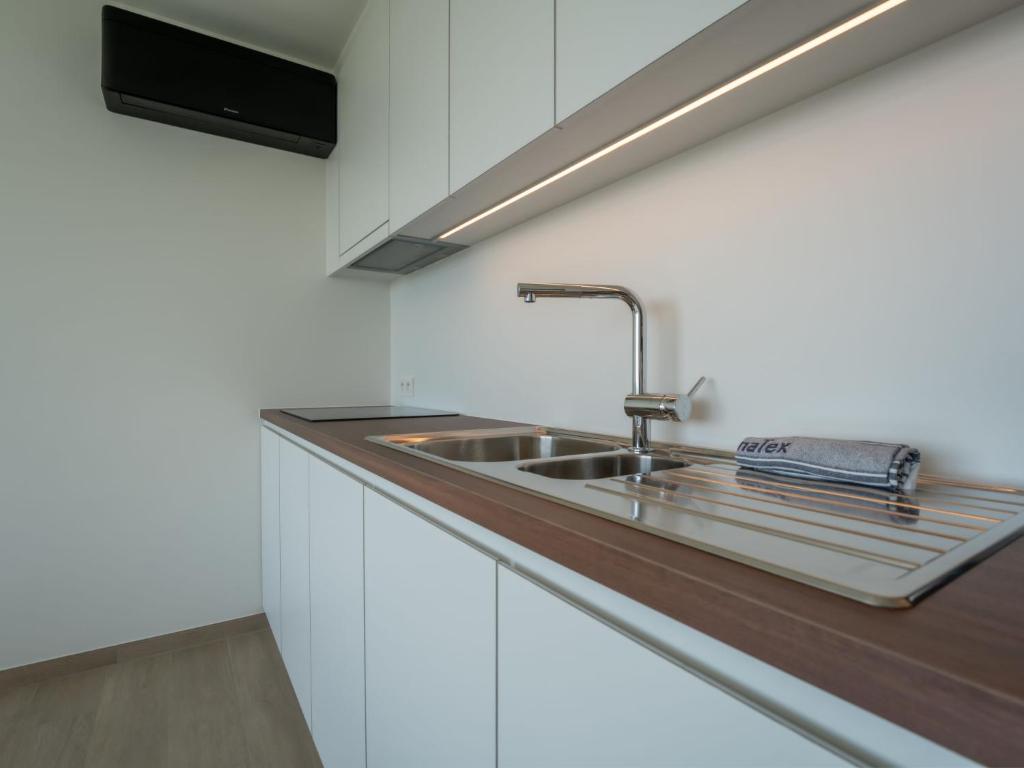 Kuchyň nebo kuchyňský kout v ubytování Studio Studio Zeezicht by Interhome