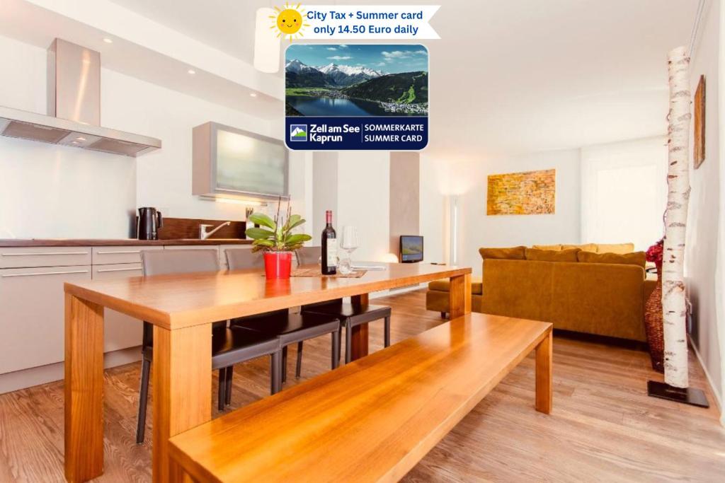 TV a/nebo společenská místnost v ubytování Gletscherblick Resort Kaprun by Jara