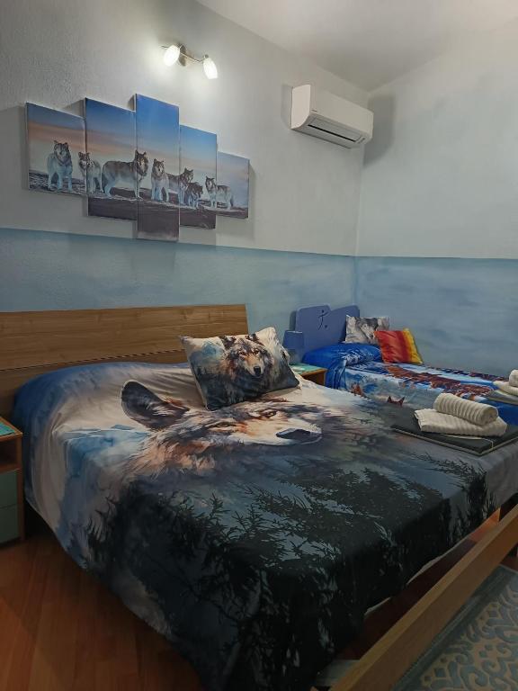 Postel nebo postele na pokoji v ubytování B&B Il Rifugio del Lupo - E6721