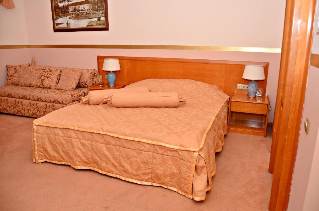 Krevet ili kreveti u jedinici u okviru objekta Garni Hotel Park