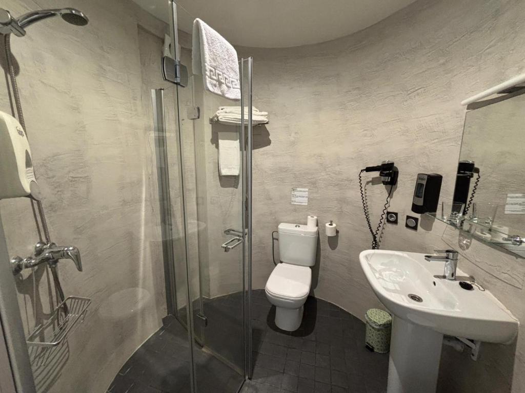 Koupelna v ubytování Hotel Punta Monpas