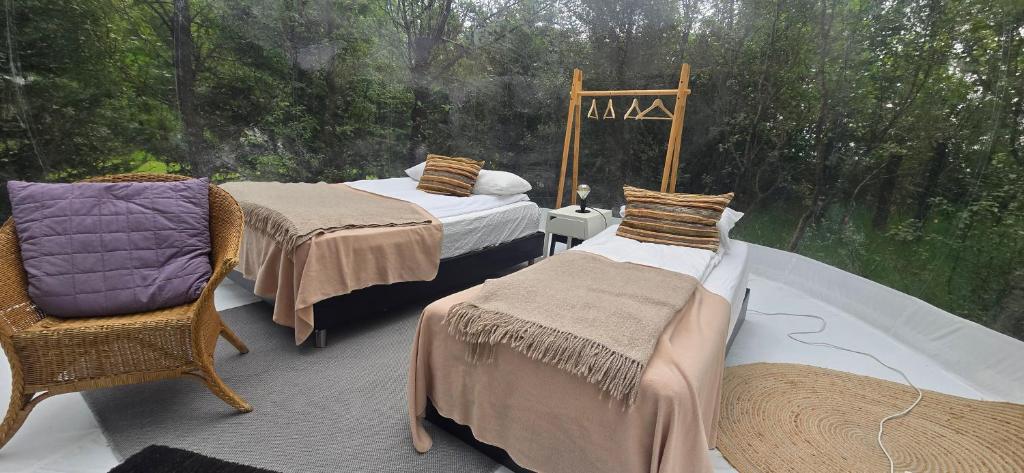 Gallery image of Eyja Mork - Aurora Borealis Igloo with Hot Tub, BBQ and shared kitchen in Stora Mork