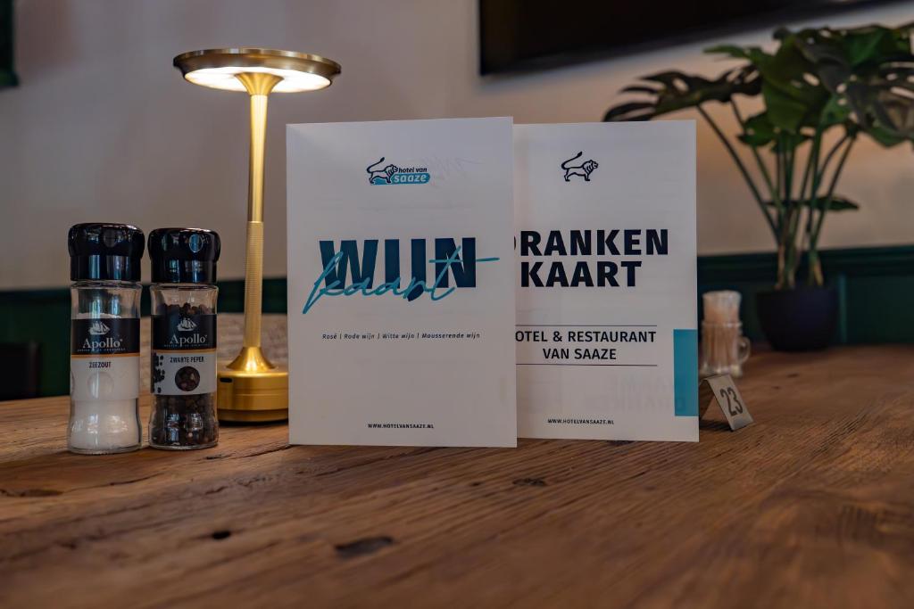 Certifikát, hodnocení, plakát nebo jiný dokument vystavený v ubytování Hotel and Restaurant van Saaze