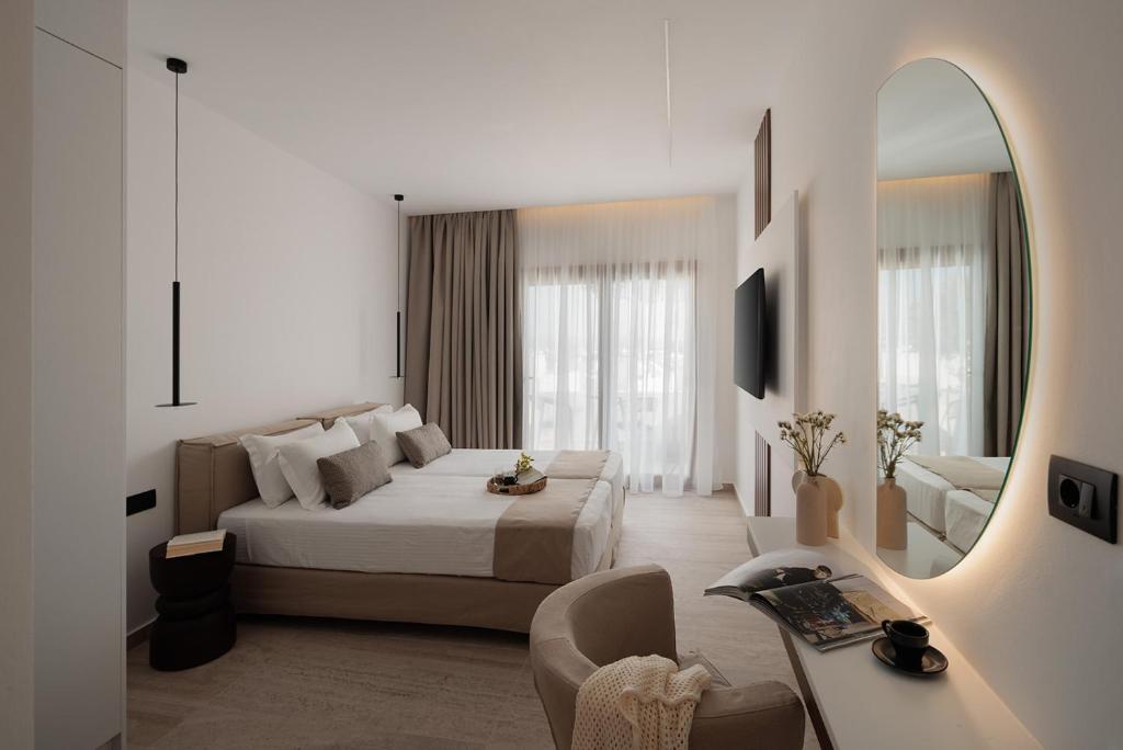 Postel nebo postele na pokoji v ubytování Hotel Sphinx
