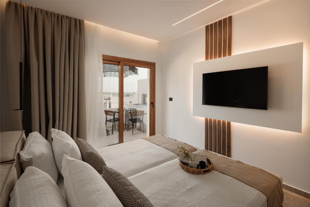TV a/nebo společenská místnost v ubytování Hotel Sphinx