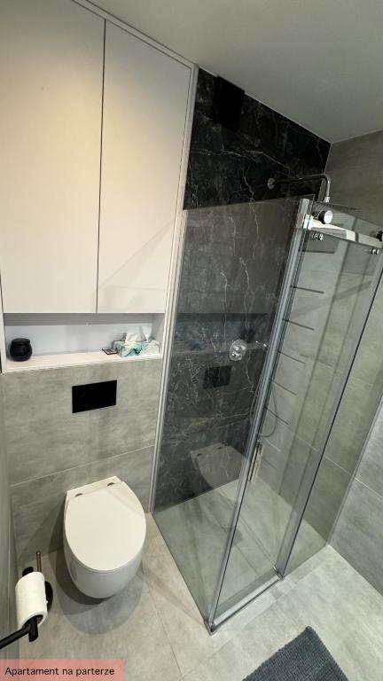 Kúpeľňa v ubytovaní Apartament Słoneczna Dolina Magurki bania jacuzzi balia ogrodowa Szczyrk-Wilkowice