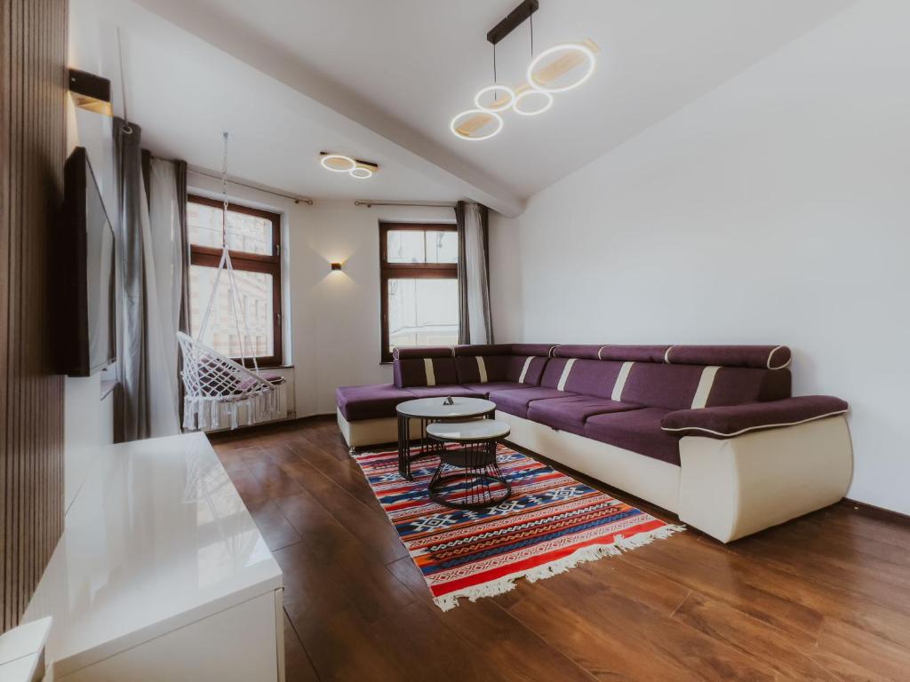 Ruang duduk di Vijećnica Corner Apartment - Panorama view