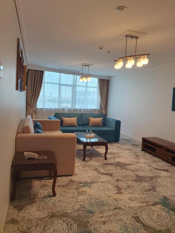 Posezení v ubytování Sadeem Al Fajr Hotel Suites