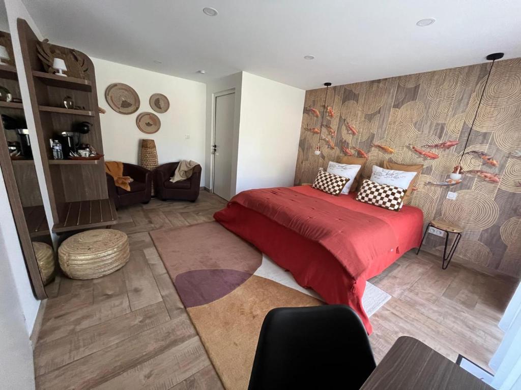 Posezení v ubytování Art de l'Ô chambre d'hôtes