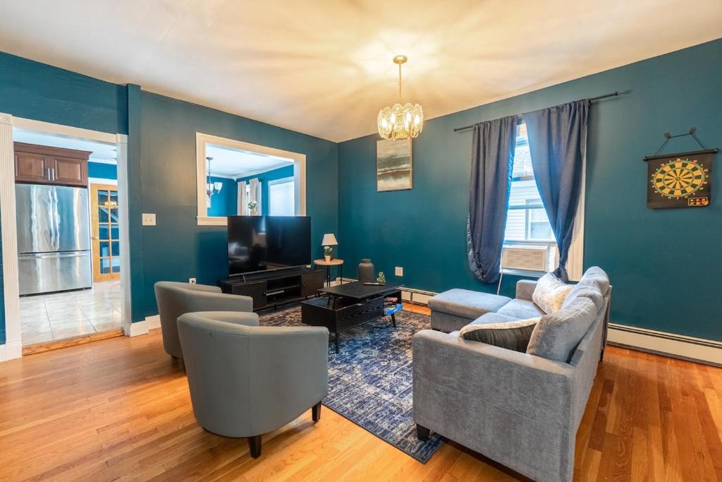 Posezení v ubytování Unique 3BDR 2 Bath near Encore casino