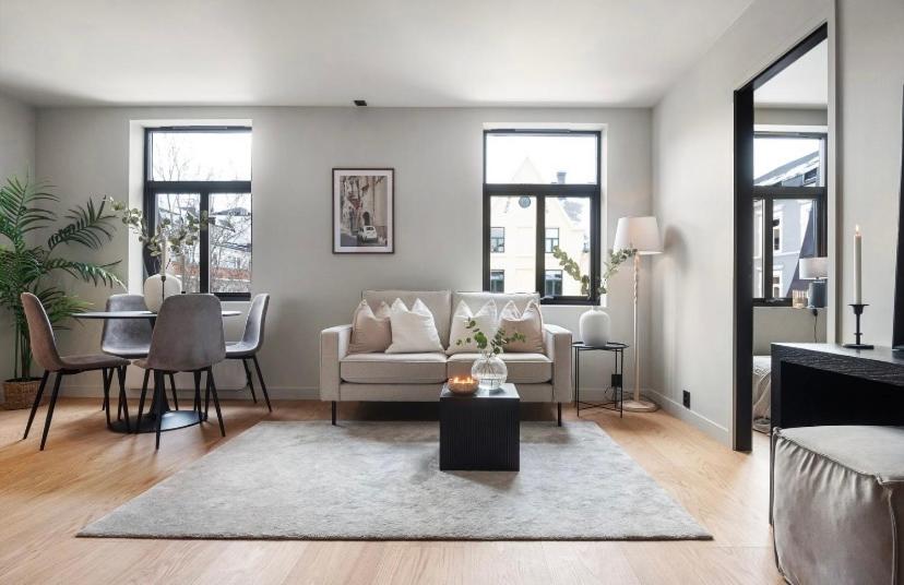 Χώρος καθιστικού στο New apartment at Majorstuen