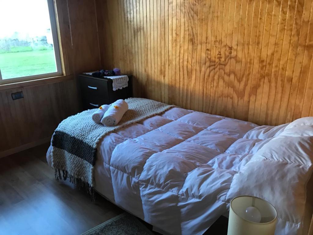 Postel nebo postele na pokoji v ubytování Altos de Ñida