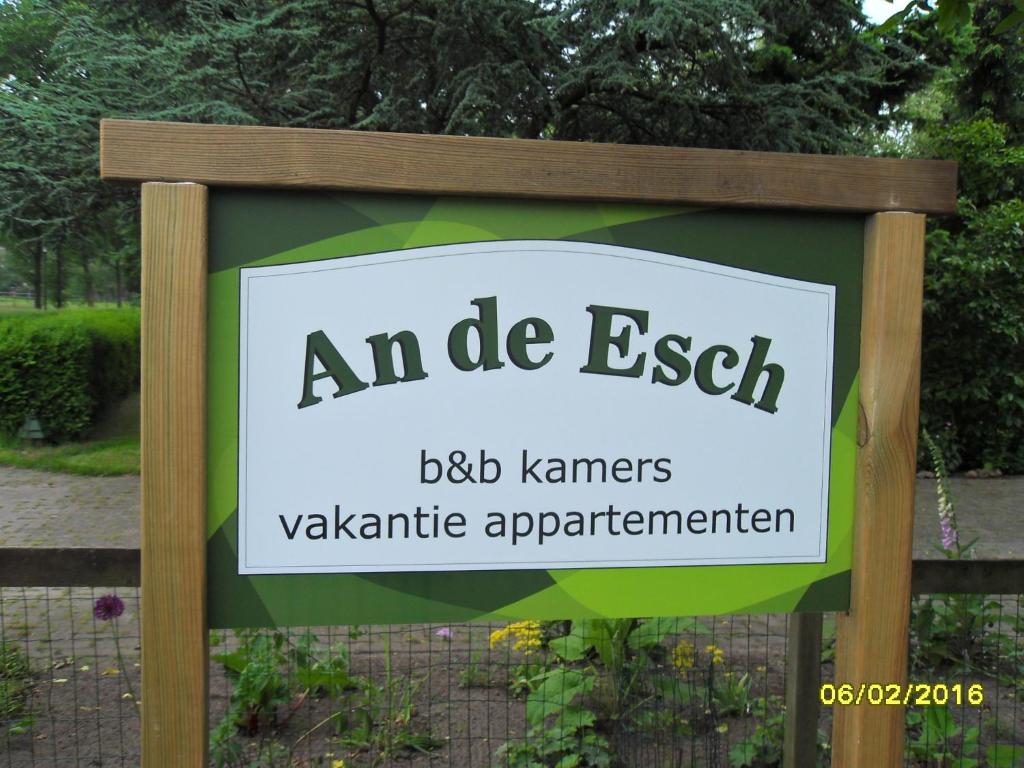 Certifikát, hodnocení, plakát nebo jiný dokument vystavený v ubytování An de Esch