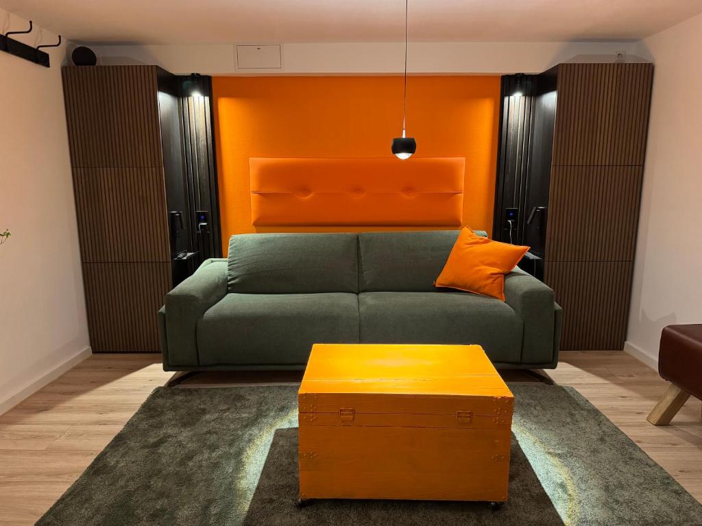 Гостиная зона в Smarte Wohnung am Bahnhof