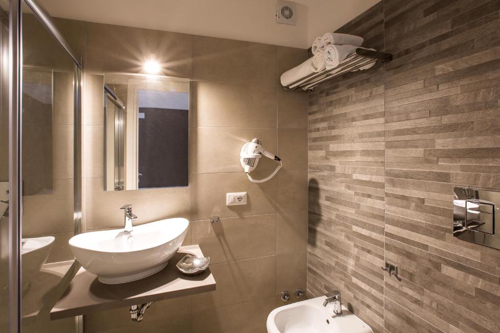 Koupelna v ubytování B&B In Centro