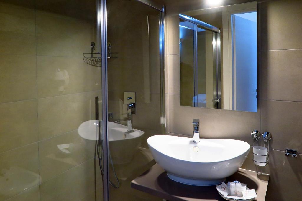 Koupelna v ubytování B&B In Centro