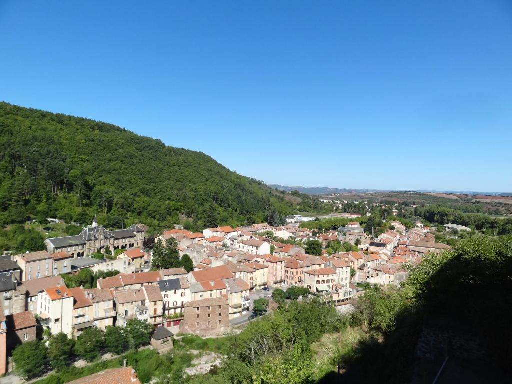 a view of a town in a mountain at Les Hauts de Camarès in Camarès