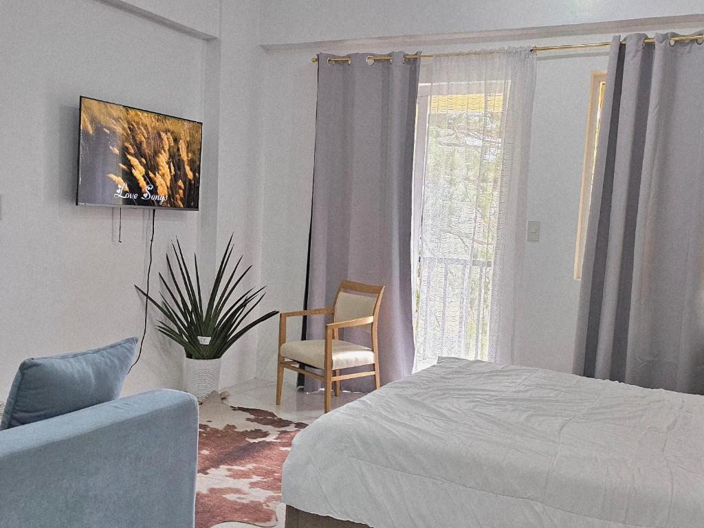 Postel nebo postele na pokoji v ubytování V- Studio Unit