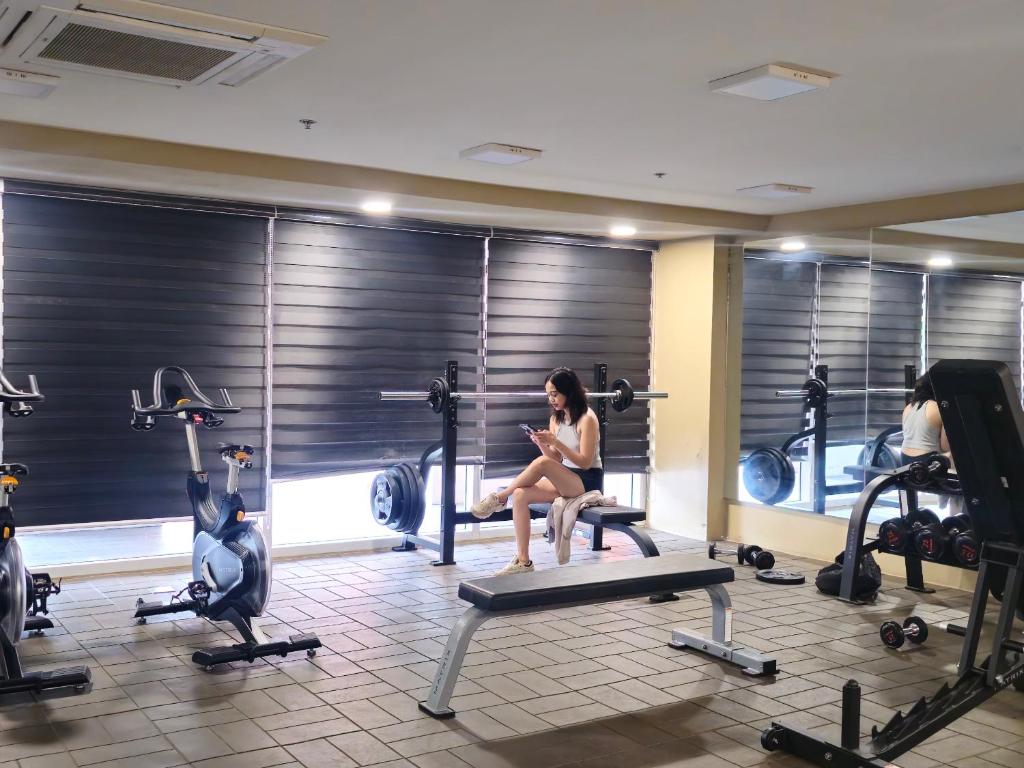 Fitness centrum a/nebo fitness zařízení v ubytování V- Studio Unit
