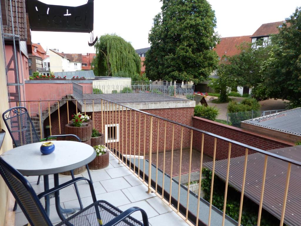 Balkón nebo terasa v ubytování Hotel Altstadtwiege