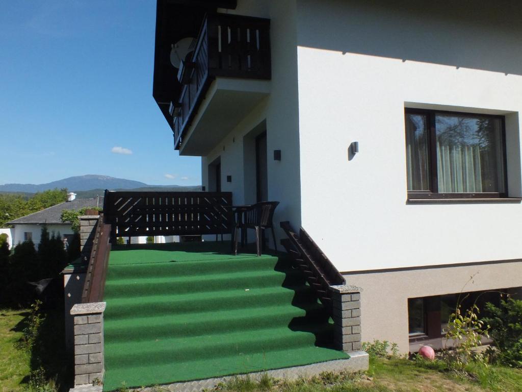 Balkón nebo terasa v ubytování Haus Charlie