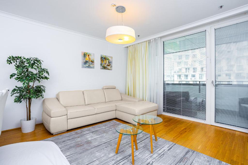 Posezení v ubytování Vienna Apartments Hauptbahnhof