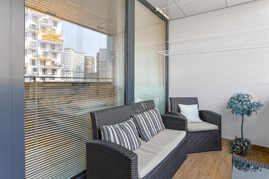 Posezení v ubytování Vienna Apartments Hauptbahnhof