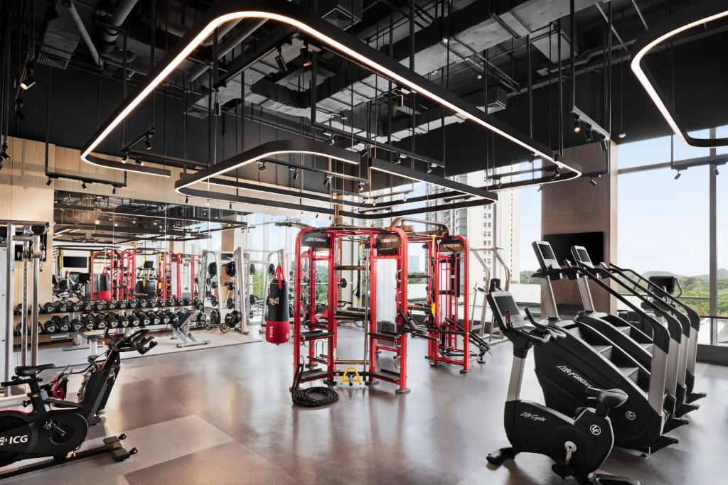 Fitness centrum a/nebo fitness zařízení v ubytování Shangri-La Putian