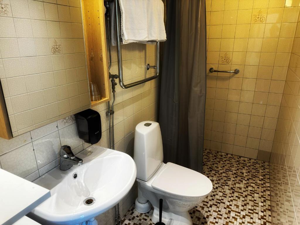 Koupelna v ubytování Hotel Örgryte
