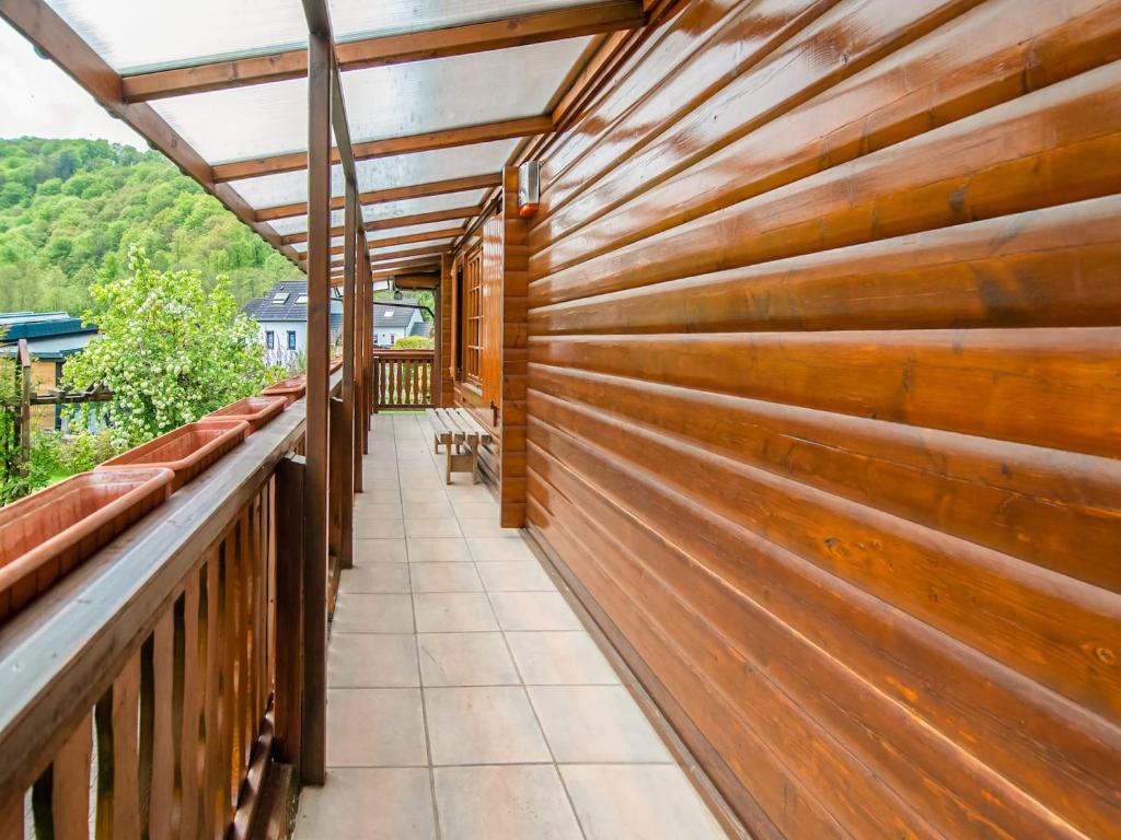 Balkón nebo terasa v ubytování Apartment in Aywaille near Remouchamps Caves