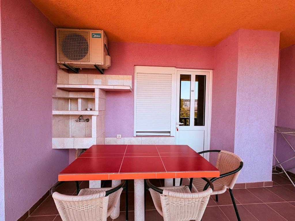 TV o dispositivi per l'intrattenimento presso Shkreli Apartments