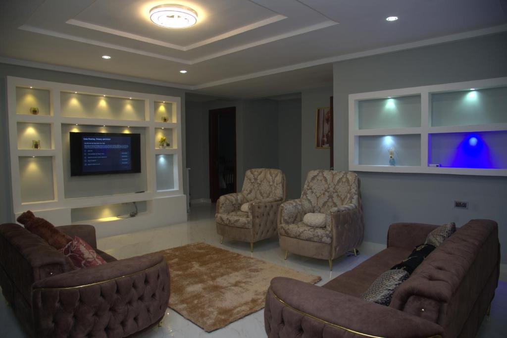 Posezení v ubytování Kingston Luxury Apartments