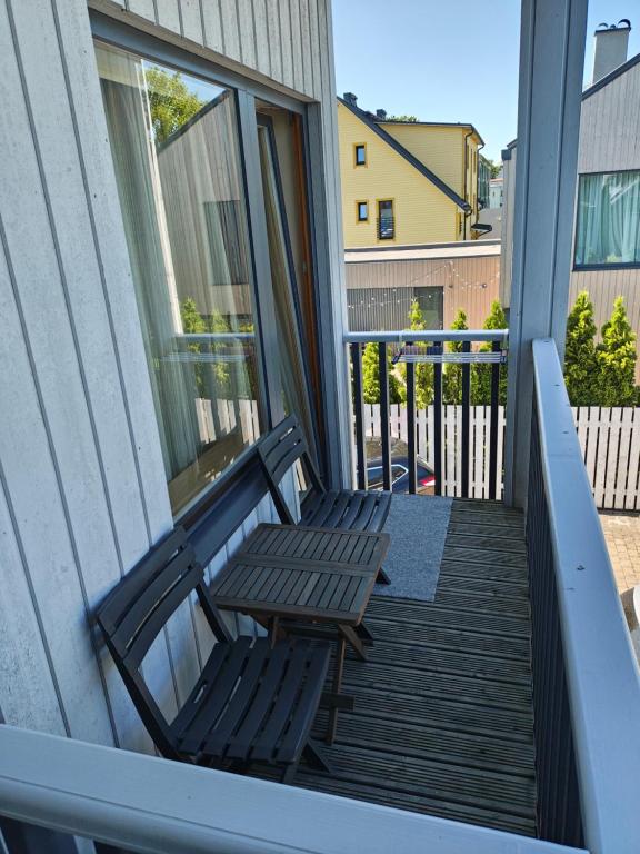 Balkón nebo terasa v ubytování Aisa Accommodation