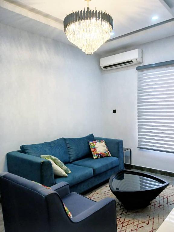 Posezení v ubytování Detached duplex in ikoyi
