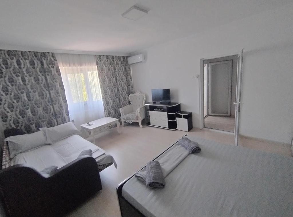 Postel nebo postele na pokoji v ubytování Nicoreb apartament 2