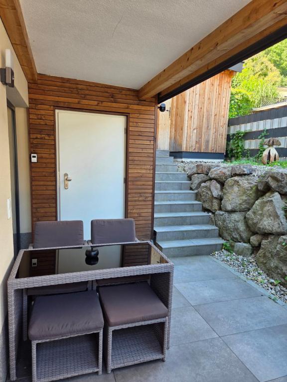 Svalir eða verönd á Appartement Steidl