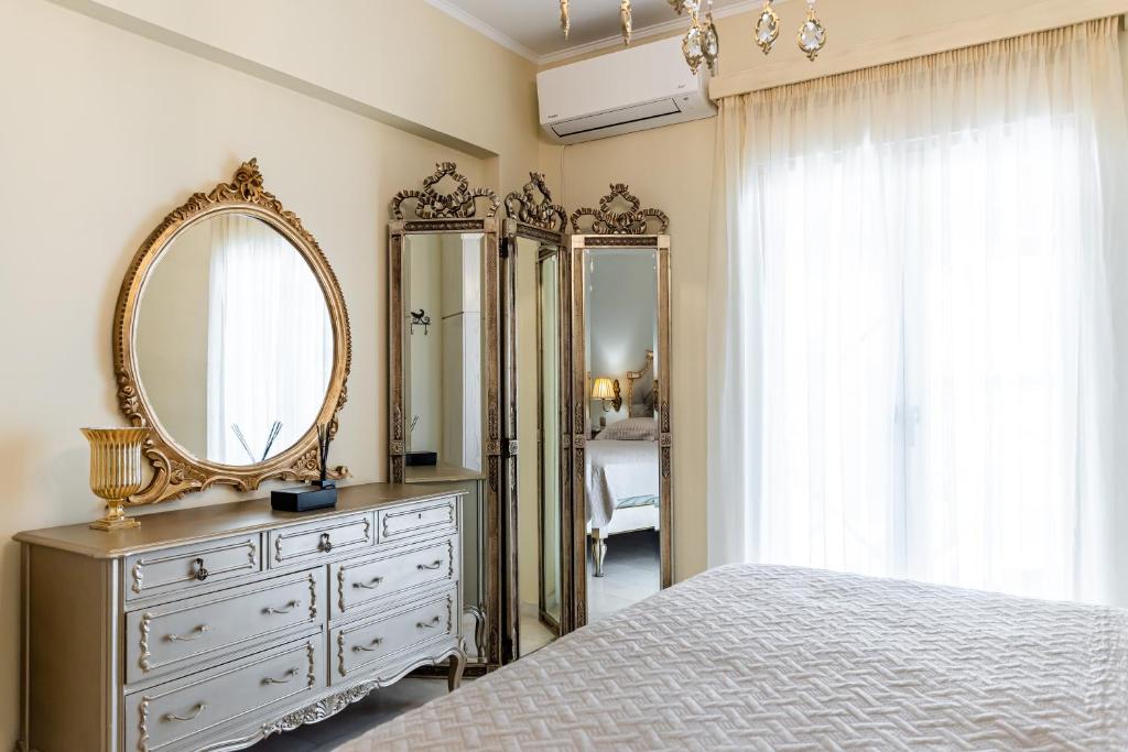 Voodi või voodid majutusasutuse Mythodea Luxury Villa toas