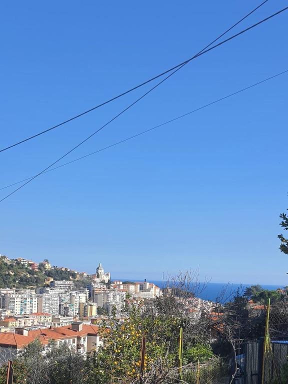 a view of a city from a hill at Casa Ponente in Sanremo